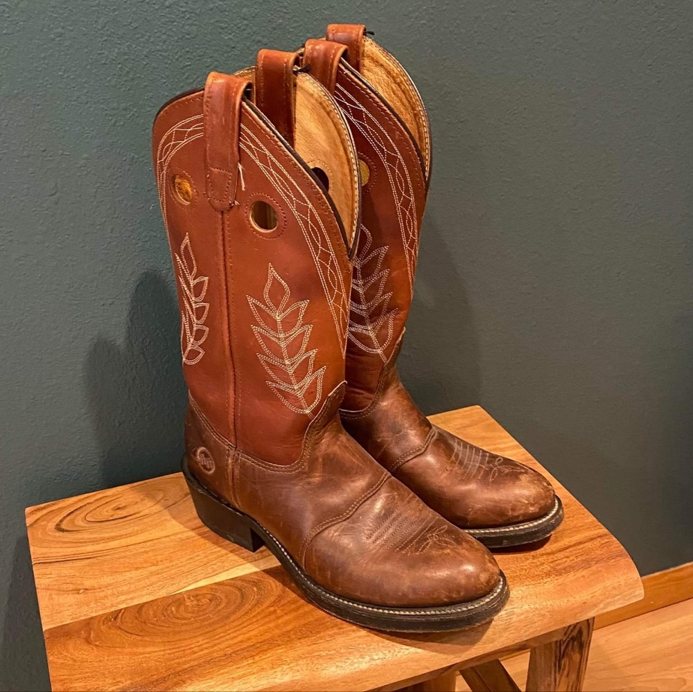 Double H boot comapny womens leather cowboy boots, size 8